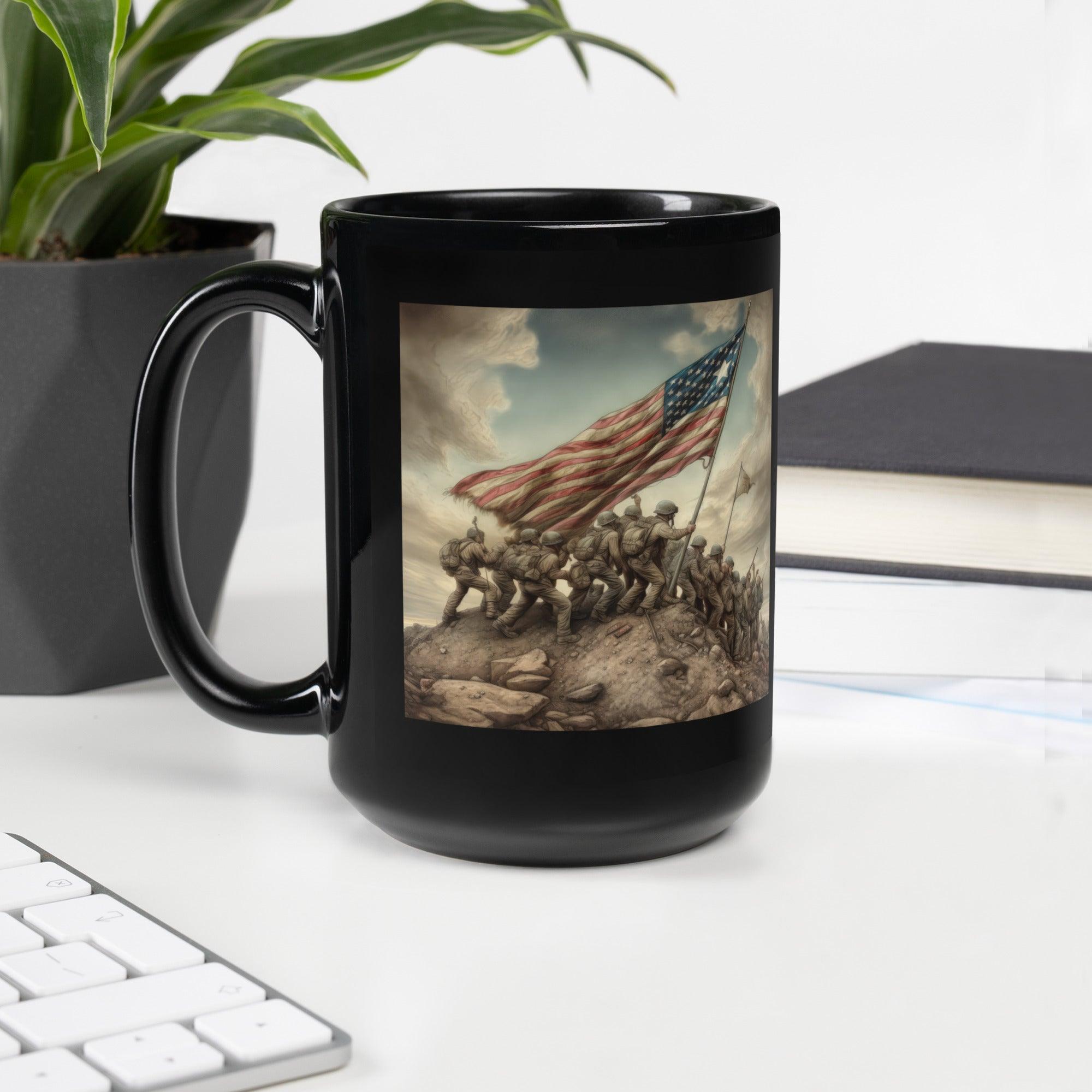 American Progress Black Glossy Mug - Beyond T-shirts