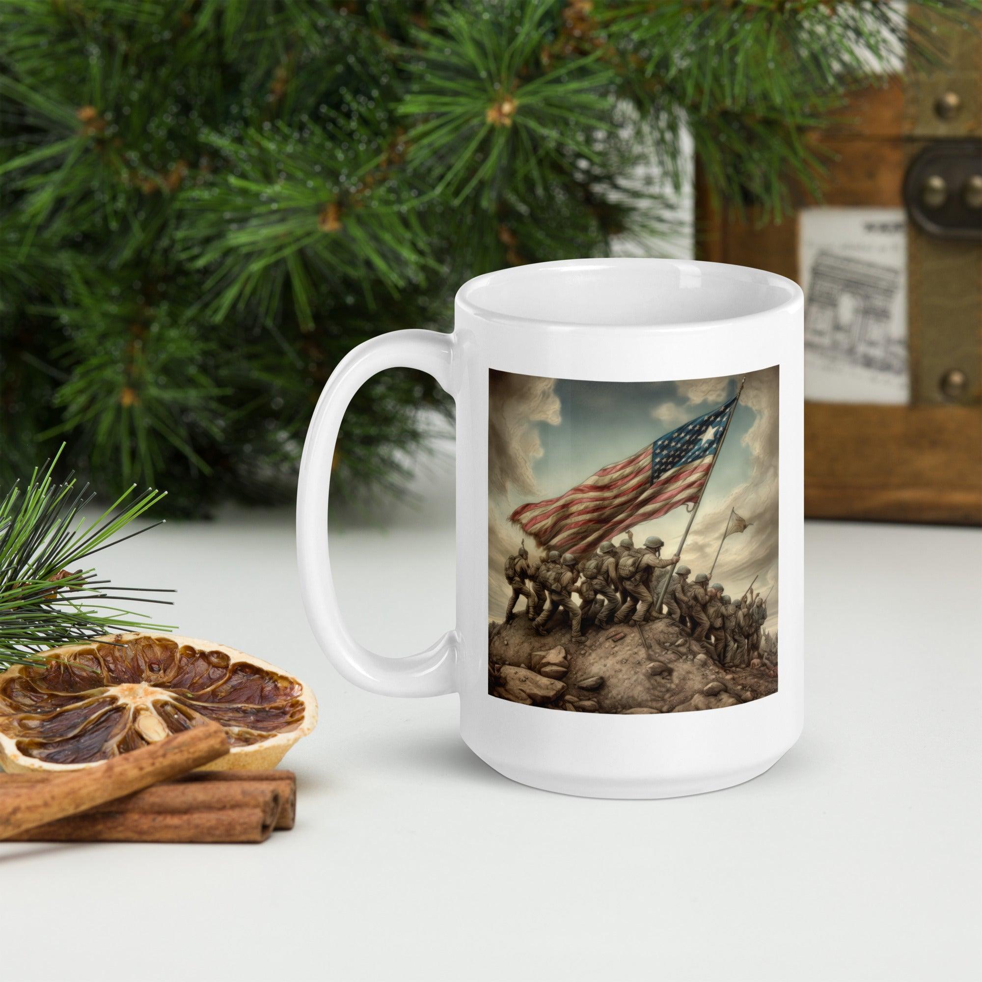 American Progress White Glossy Mug - Beyond T-shirts