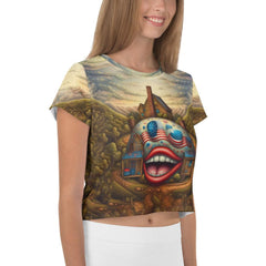 American Renaissance All-Over Print Crop Tee - Beyond T-shirts