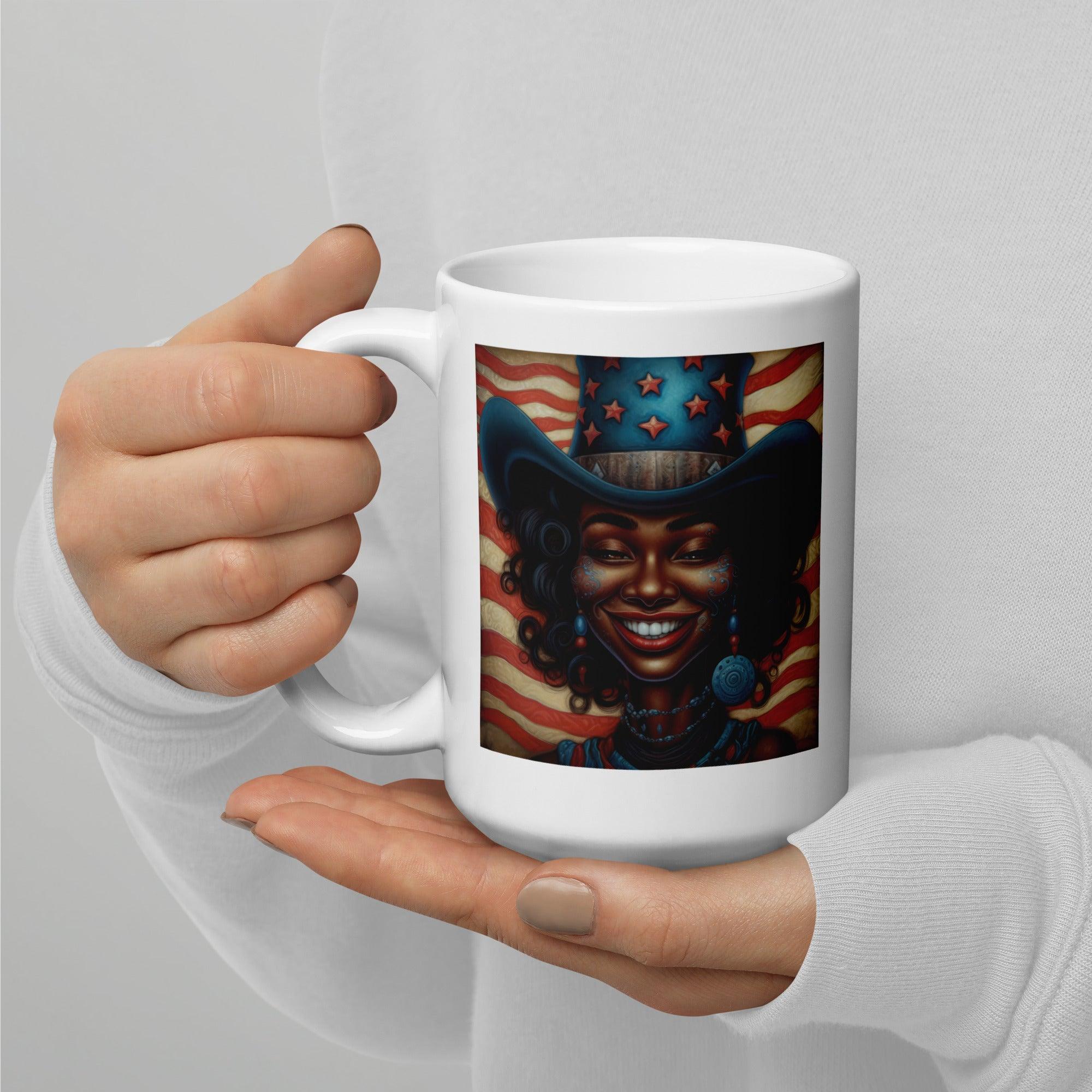 American Revolution White Glossy Mug - Beyond T-shirts