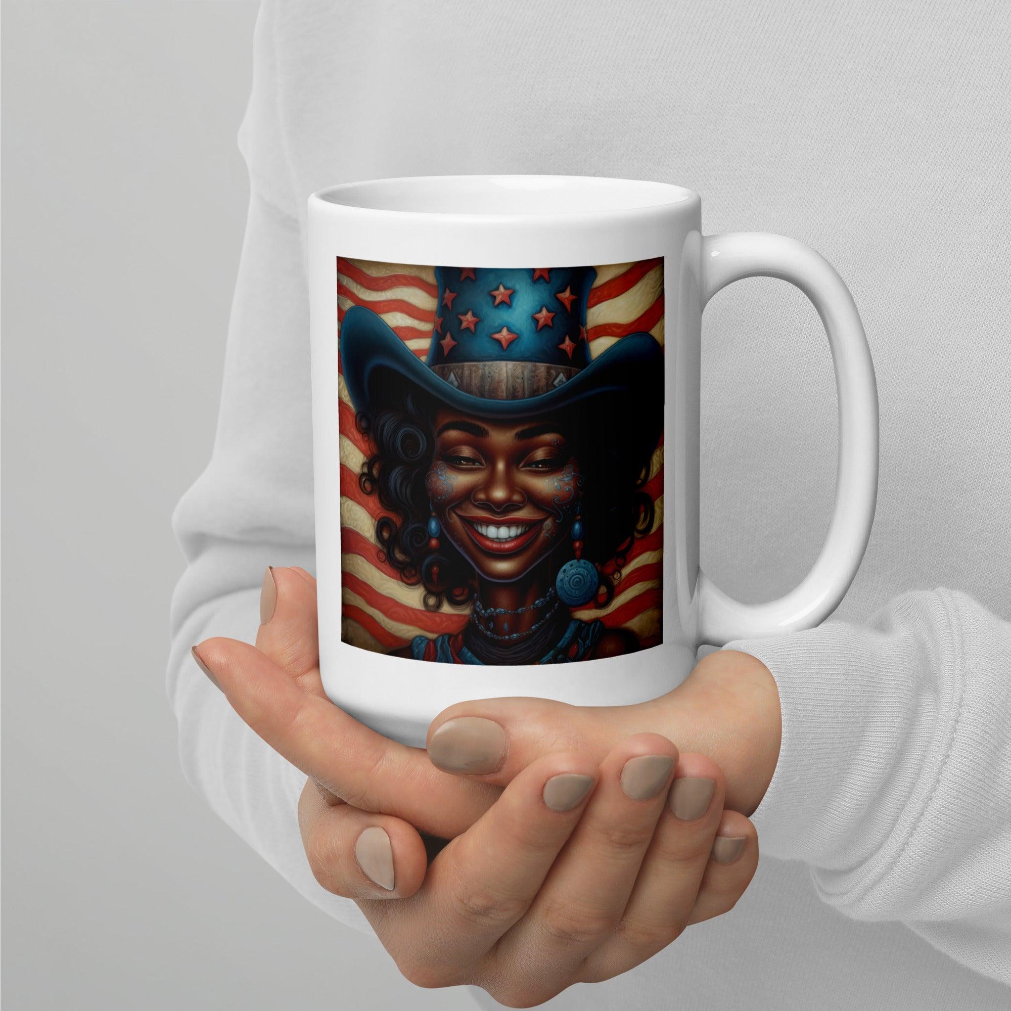 American Revolution White Glossy Mug - Beyond T-shirts