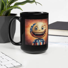 American Salute Black Glossy Mug - Beyond T-shirts