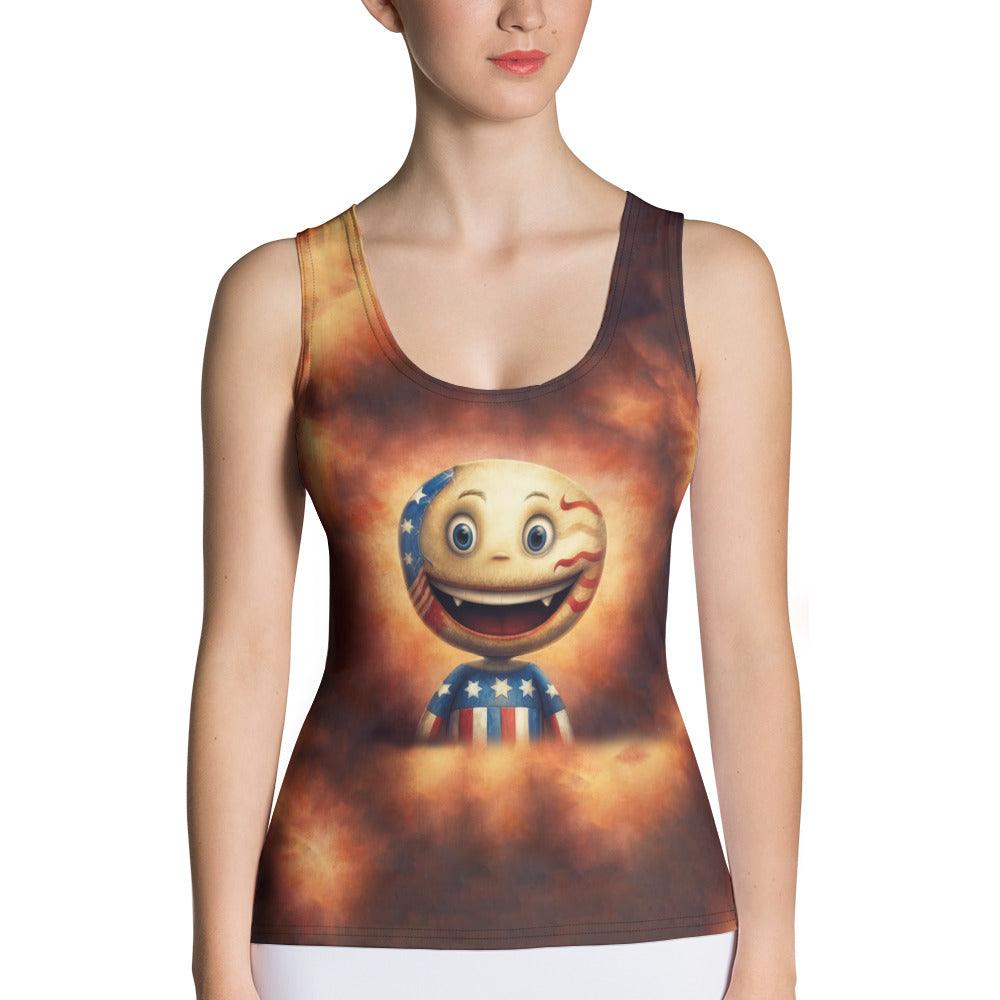 American Salute Sublimation Cut & Sew Tank Top - Beyond T-shirts