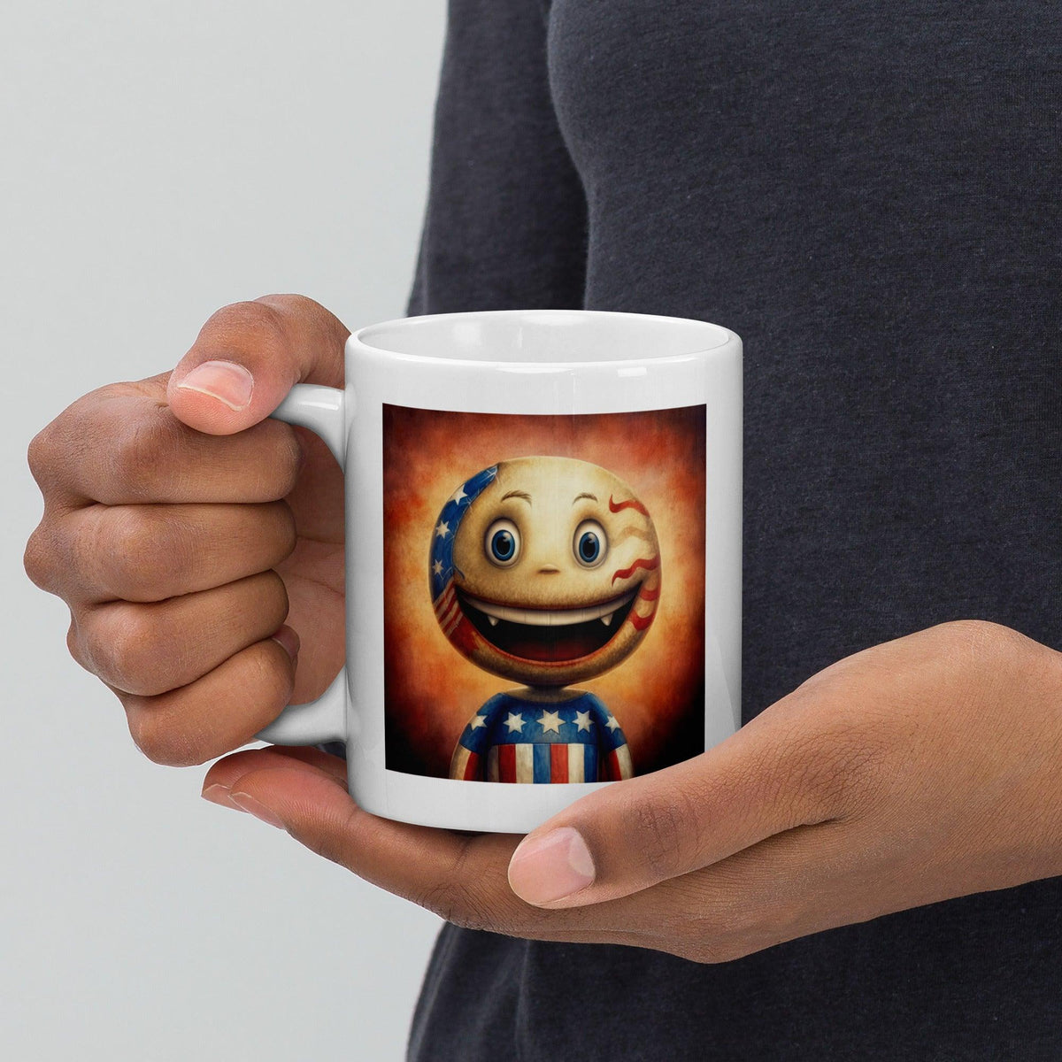 American Salute White Glossy Mug - Beyond T-shirts