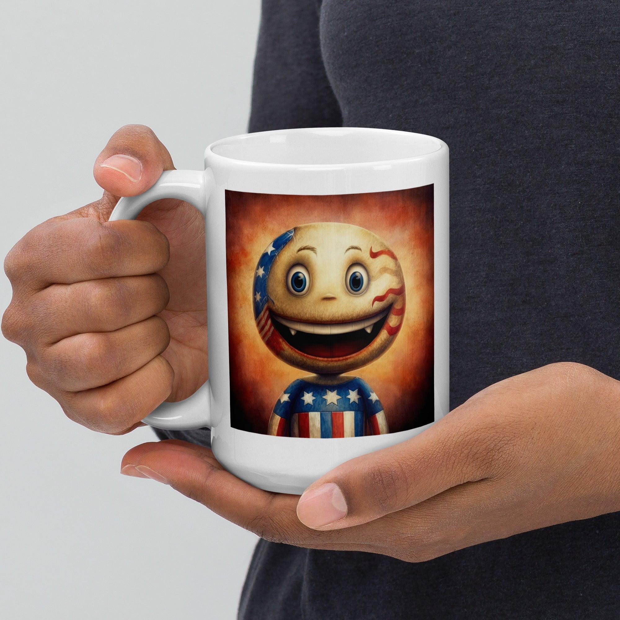 American Salute White Glossy Mug - Beyond T-shirts