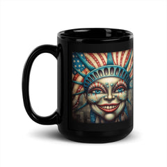 American Spirit Black Glossy Mug - Beyond T-shirts