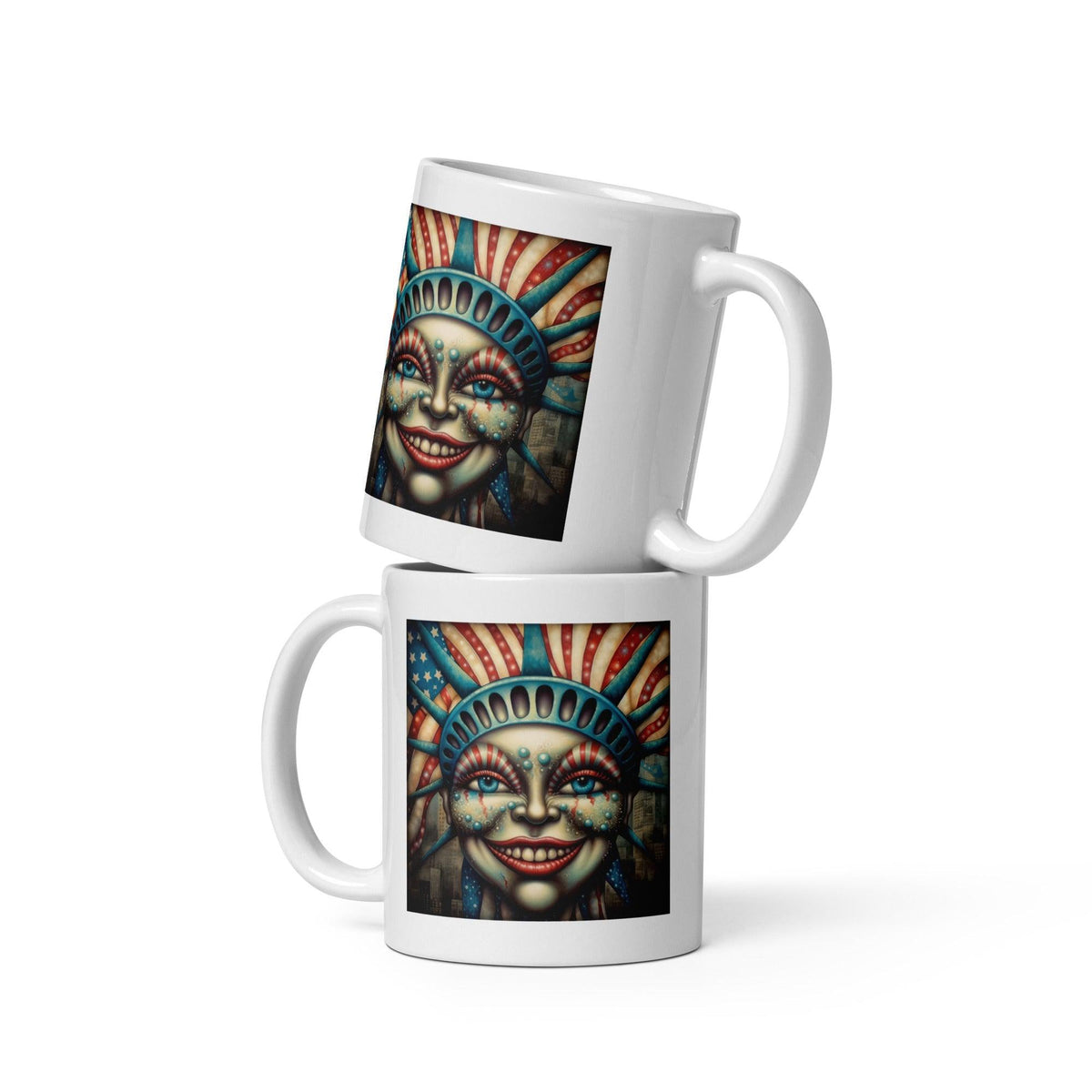 American Spirit White Glossy Mug - Beyond T-shirts