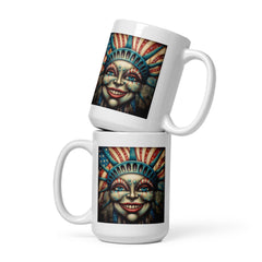 American Spirit White Glossy Mug - Beyond T-shirts