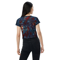 American Tradition All-Over Print Crop Tee - Beyond T-shirts