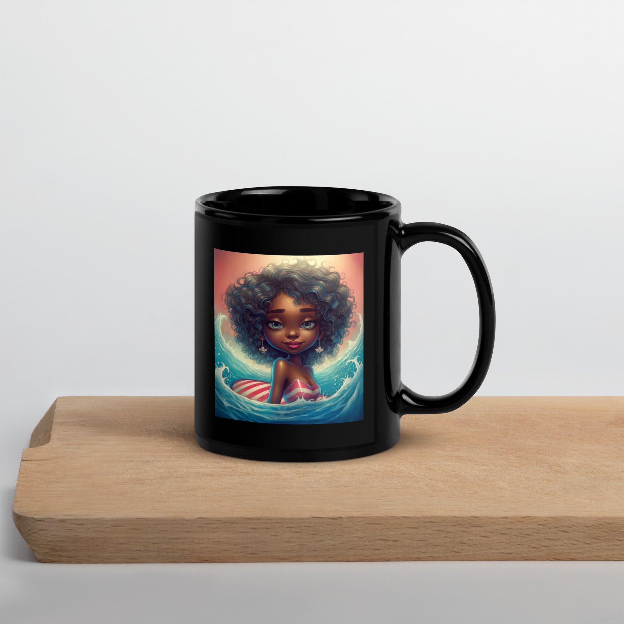 American Vision Black Glossy Mug - Beyond T-shirts