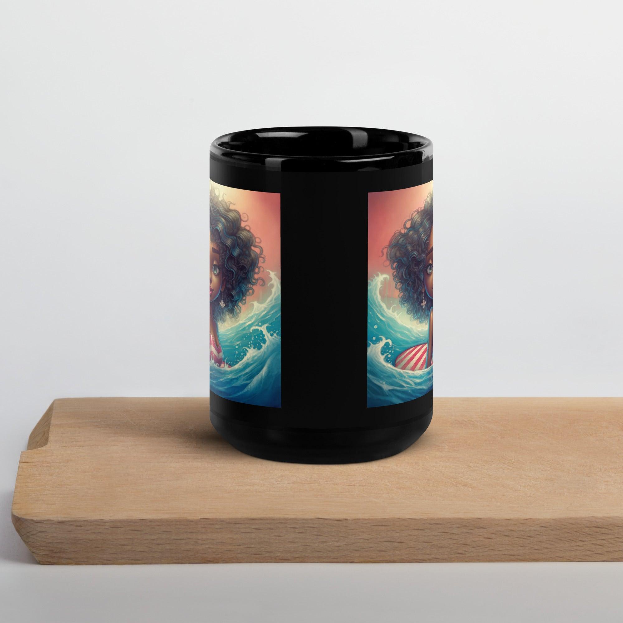 American Vision Black Glossy Mug - Beyond T-shirts