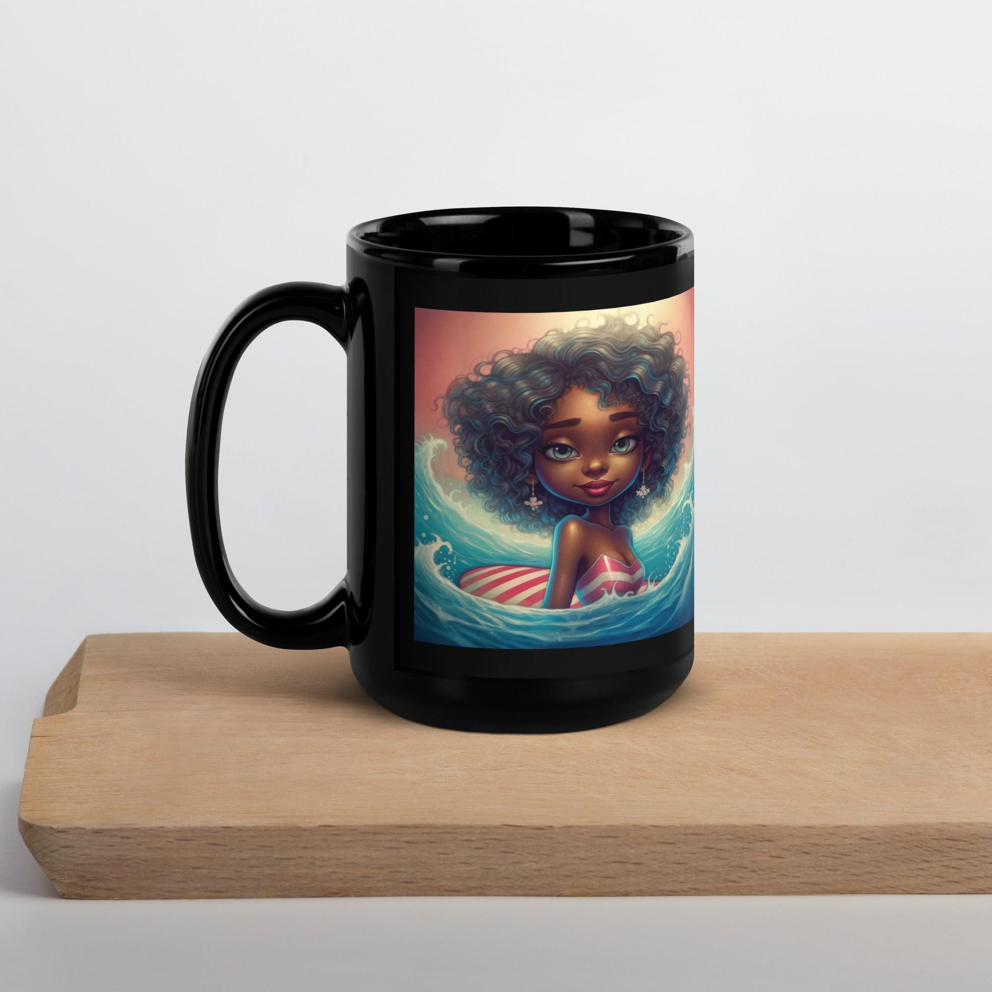 American Vision Black Glossy Mug - Beyond T-shirts