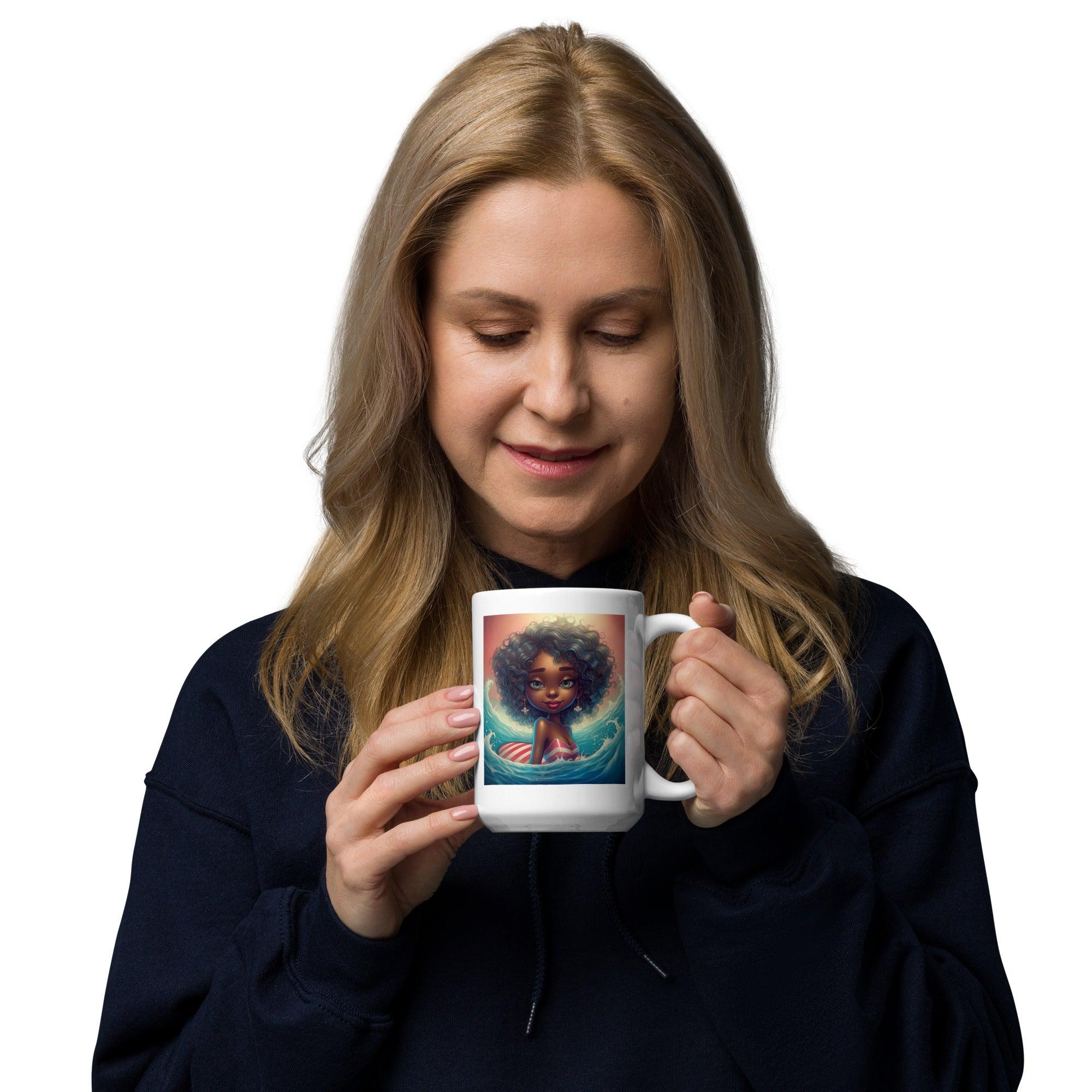 American Vision White Glossy Mug - Beyond T-shirts