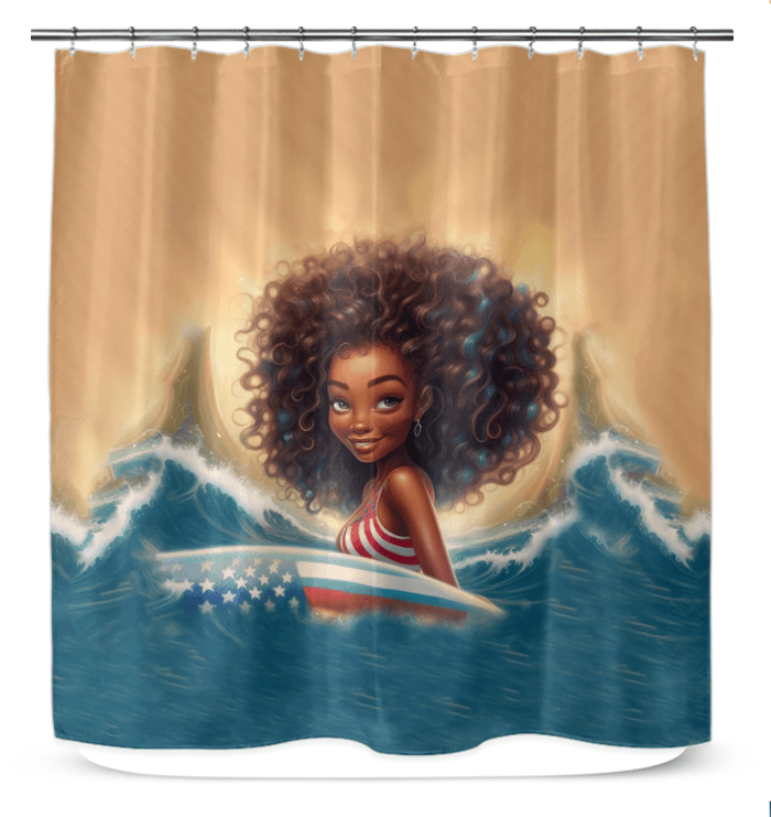 Americans All Shower Curtain - Beyond T-shirts