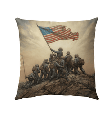 An American Journey Outdoor Pillow - Beyond T-shirts