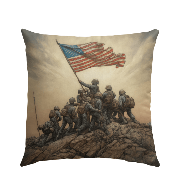 An American Journey Outdoor Pillow - Beyond T-shirts