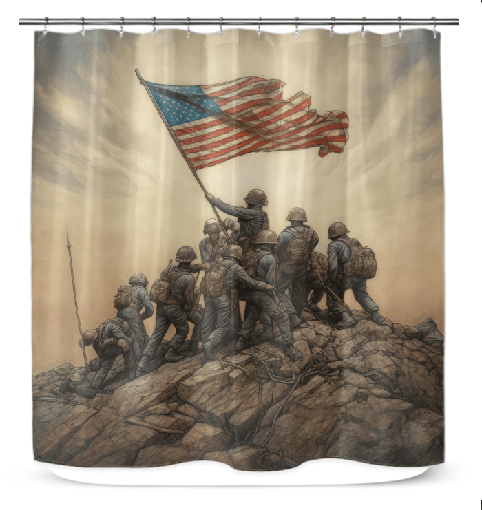 An American Journey Shower Curtain - Beyond T-shirts