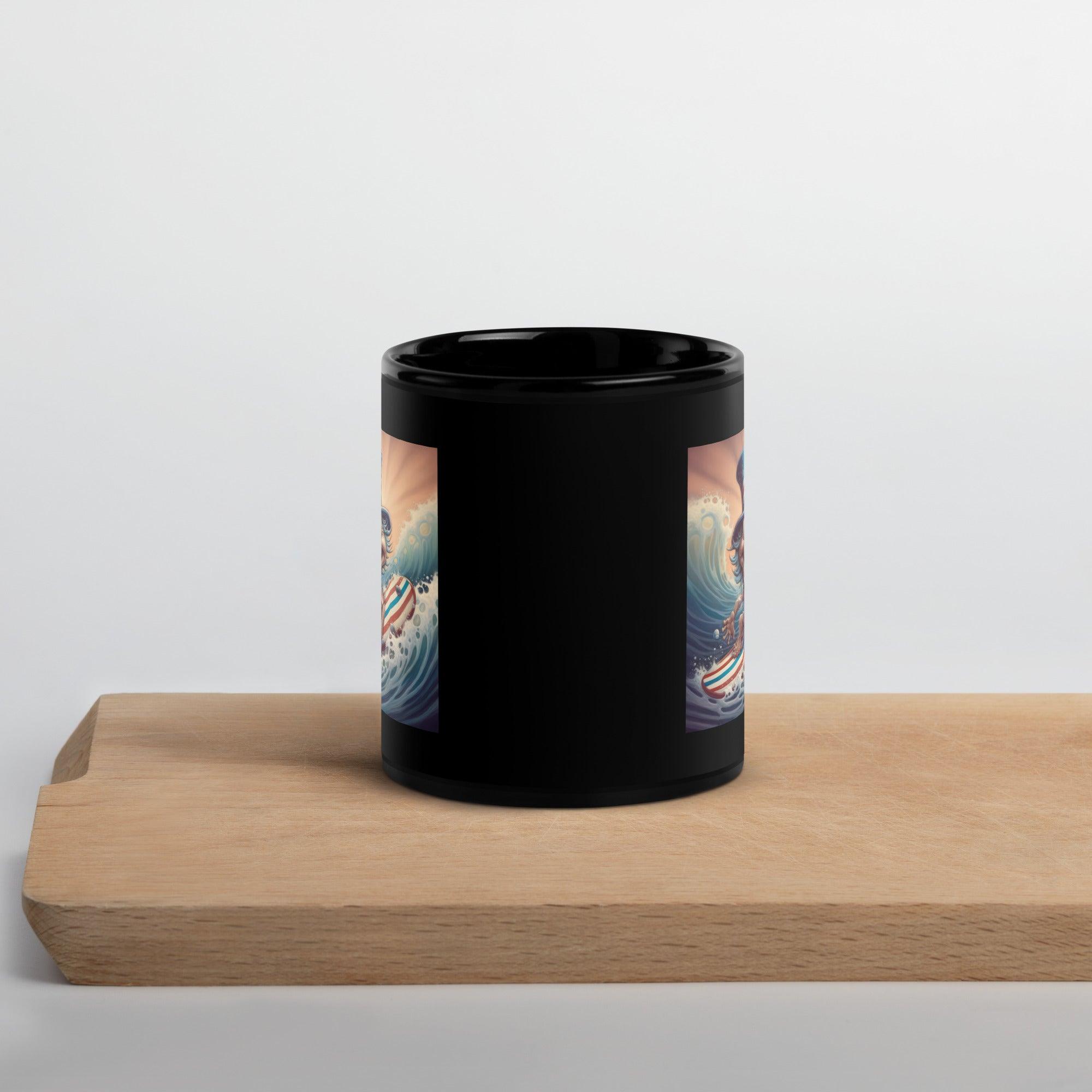 An American Vision Black Glossy Mug - Beyond T-shirts