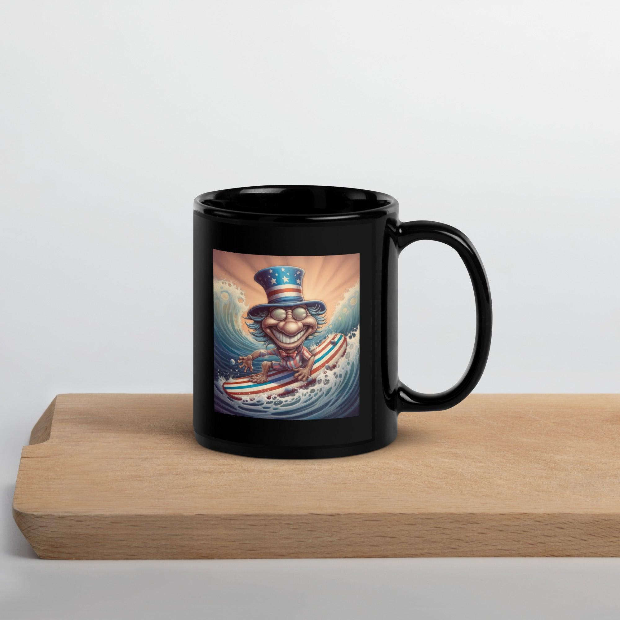 An American Vision Black Glossy Mug - Beyond T-shirts