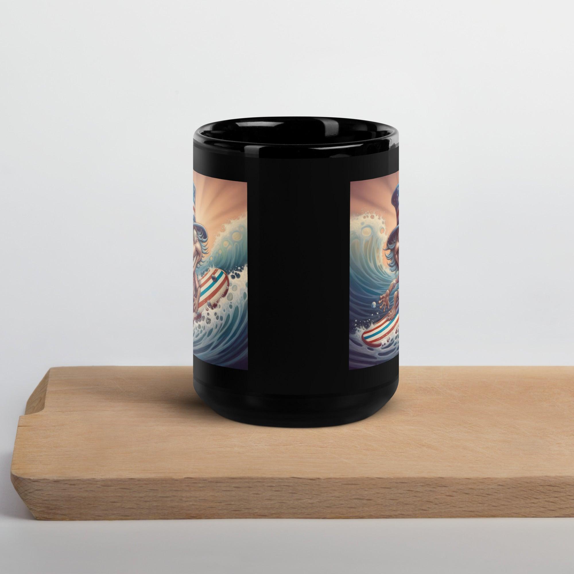 An American Vision Black Glossy Mug - Beyond T-shirts