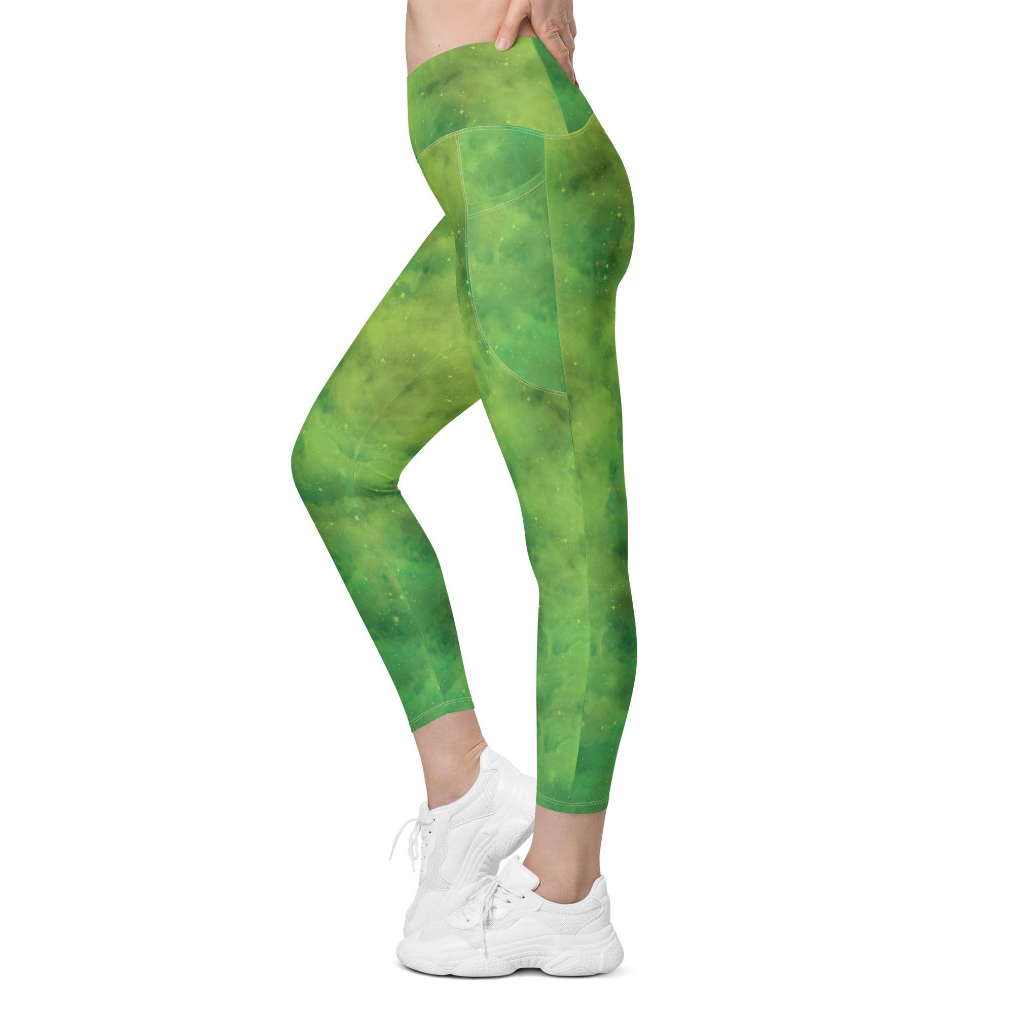 Angelic Iris Gallery Crossover Leggings - Back View