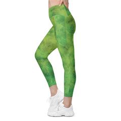 Angelic Iris Gallery Crossover Leggings - Back View