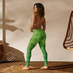 Stylish and flexible yoga leggings - Angelic Iris Gallery design.
