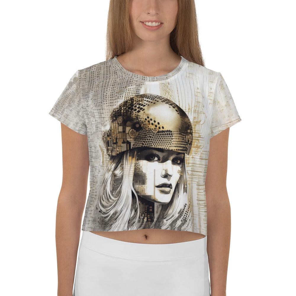 Artistic Achievements All-Over Print Crop Tee - Beyond T-shirts