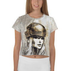 Artistic Achievements All-Over Print Crop Tee - Beyond T-shirts