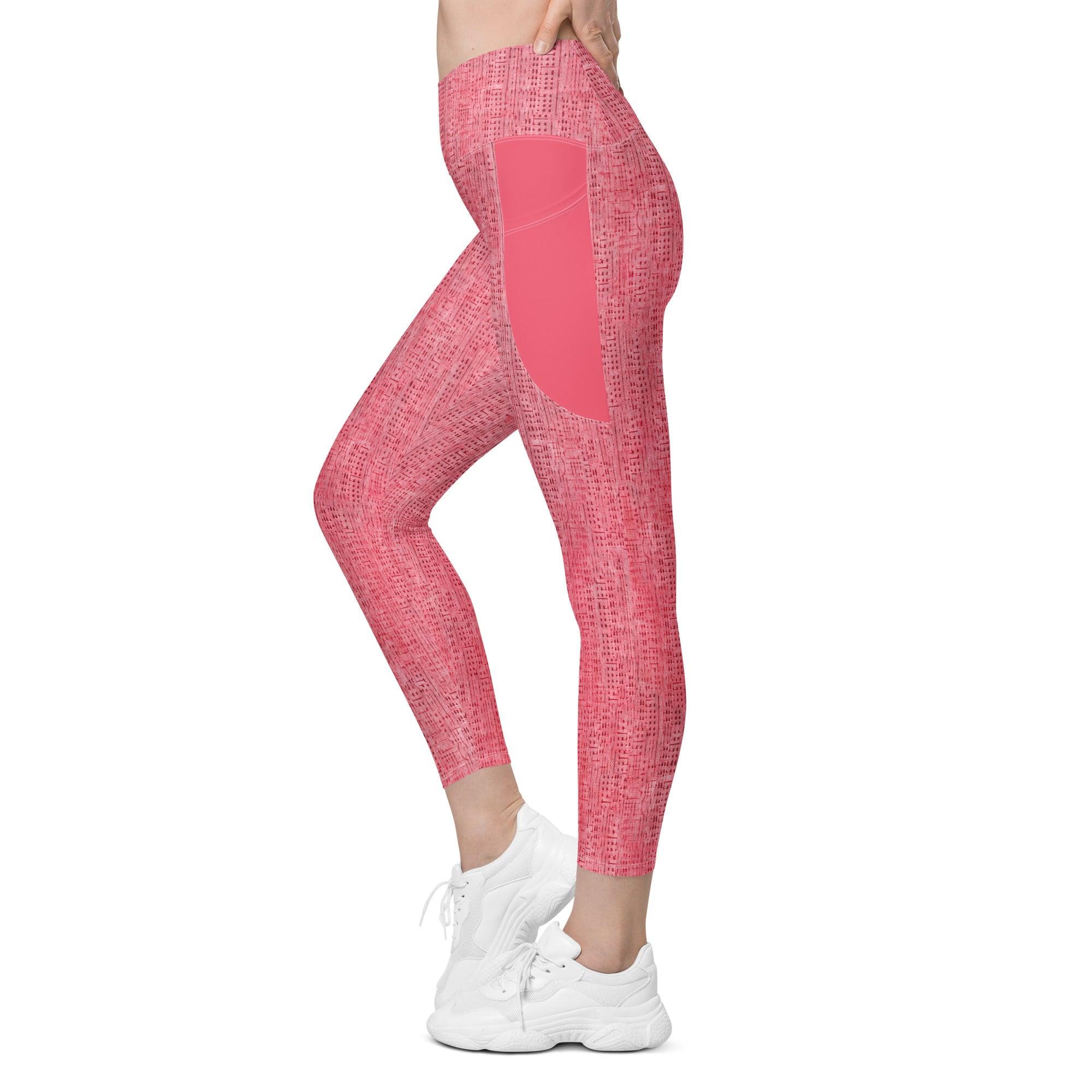 Crossover Leggings With Pockets - Close-up.