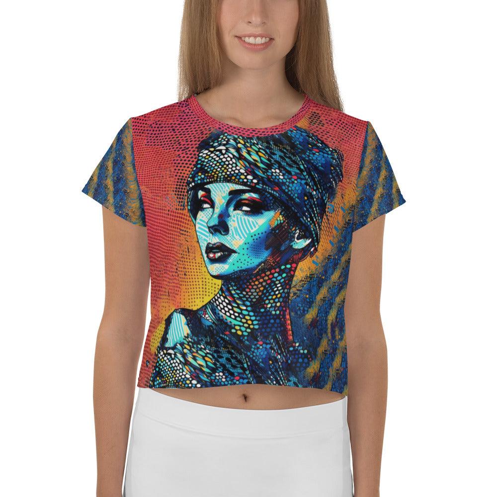 Artistic Admiration All-Over Print Crop Tee - Beyond T-shirts