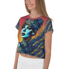 Artistic Admiration All-Over Print Crop Tee - Beyond T-shirts