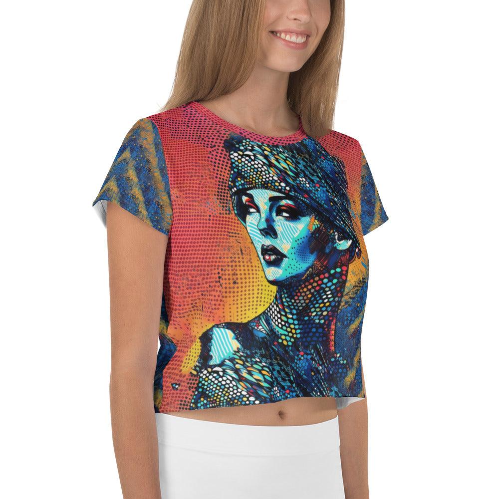 Artistic Admiration All-Over Print Crop Tee - Beyond T-shirts