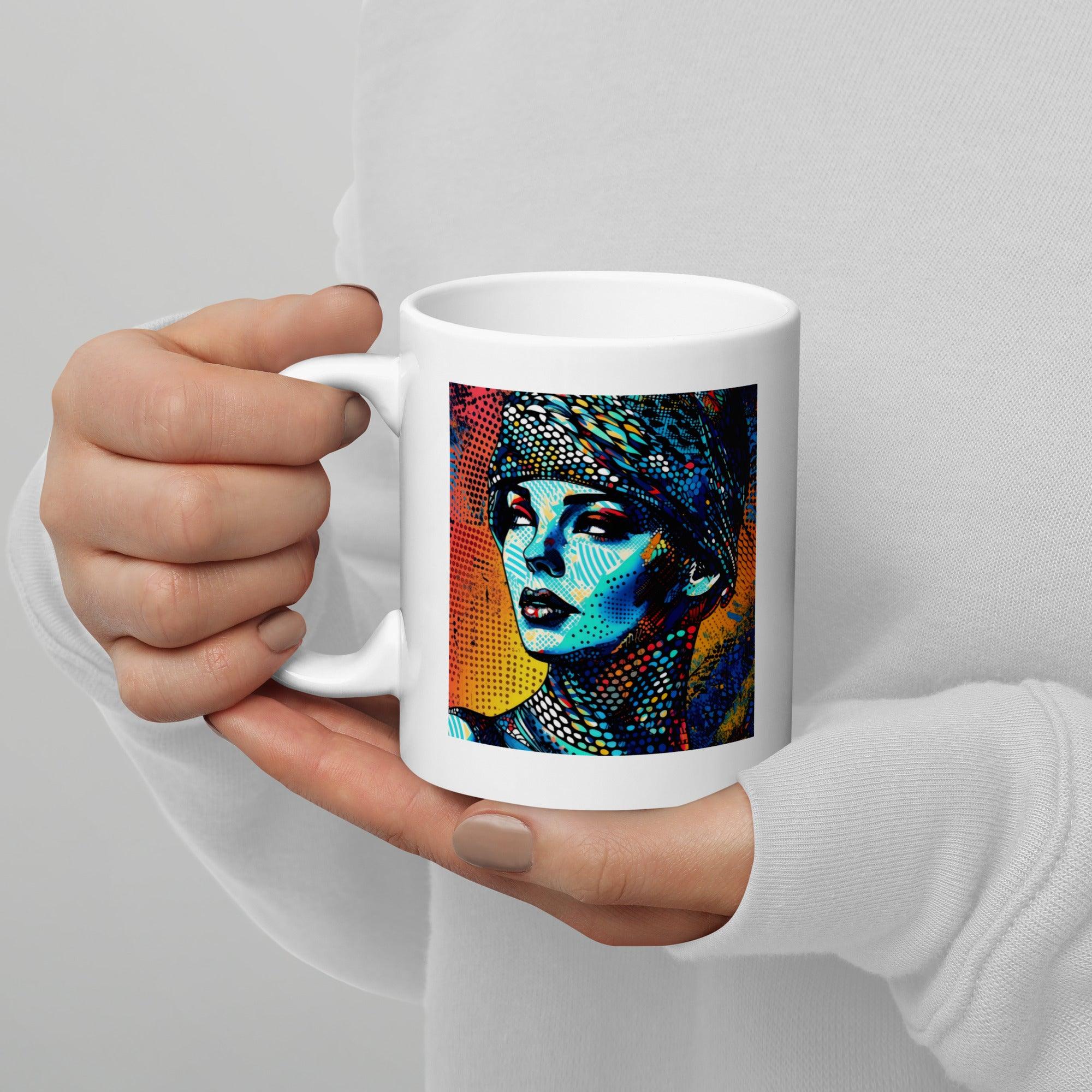 Artistic Admiration White Glossy Mug - Beyond T-shirts