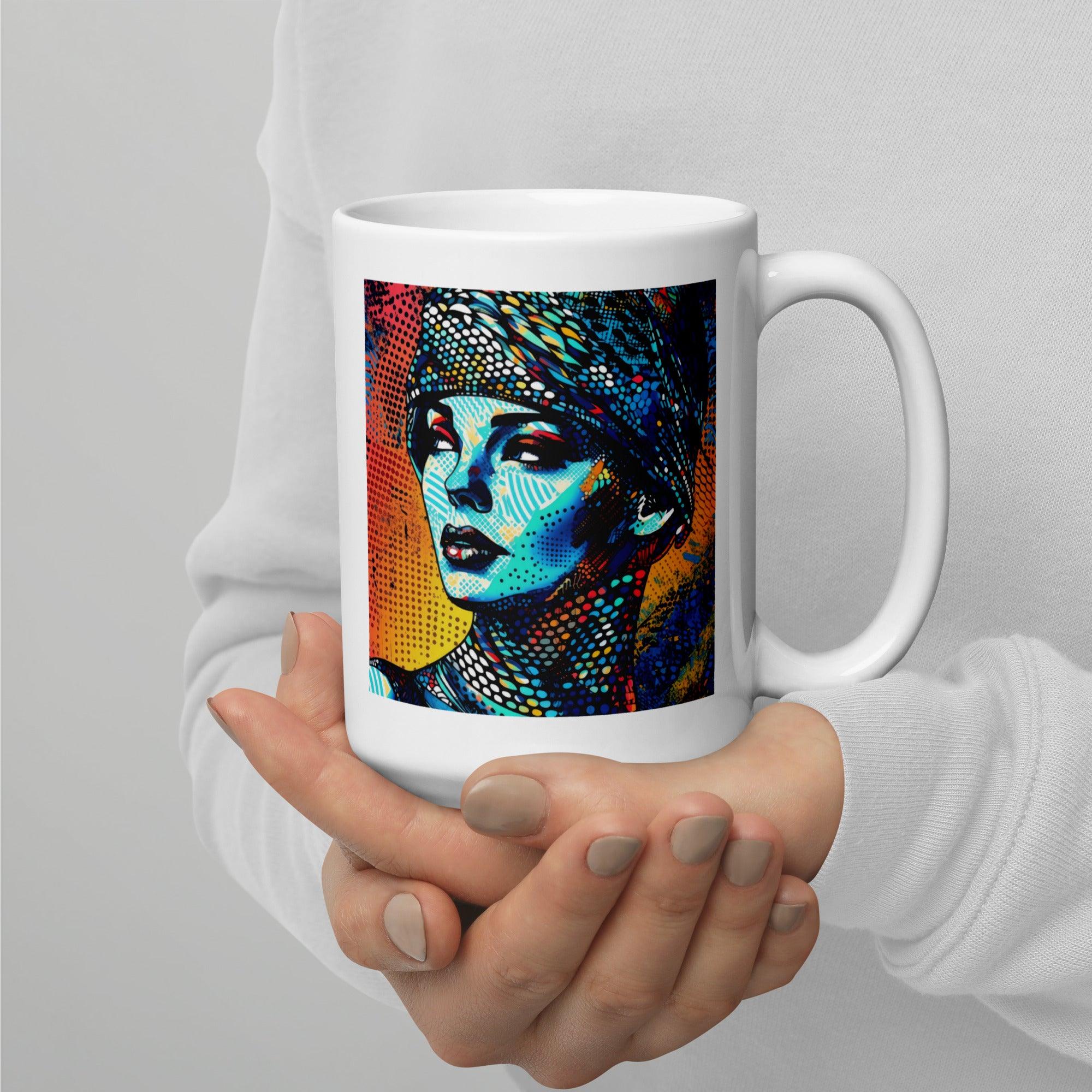 Artistic Admiration White Glossy Mug - Beyond T-shirts