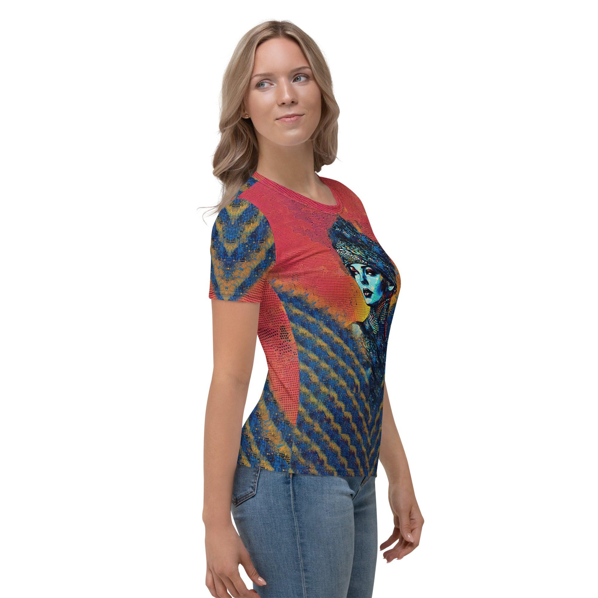 Casual look featuring Artistic Admiration women's t-shirt with jeans