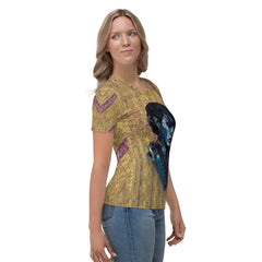 Back view of Artistic Adventure Women's T-shirt showcasing fit.