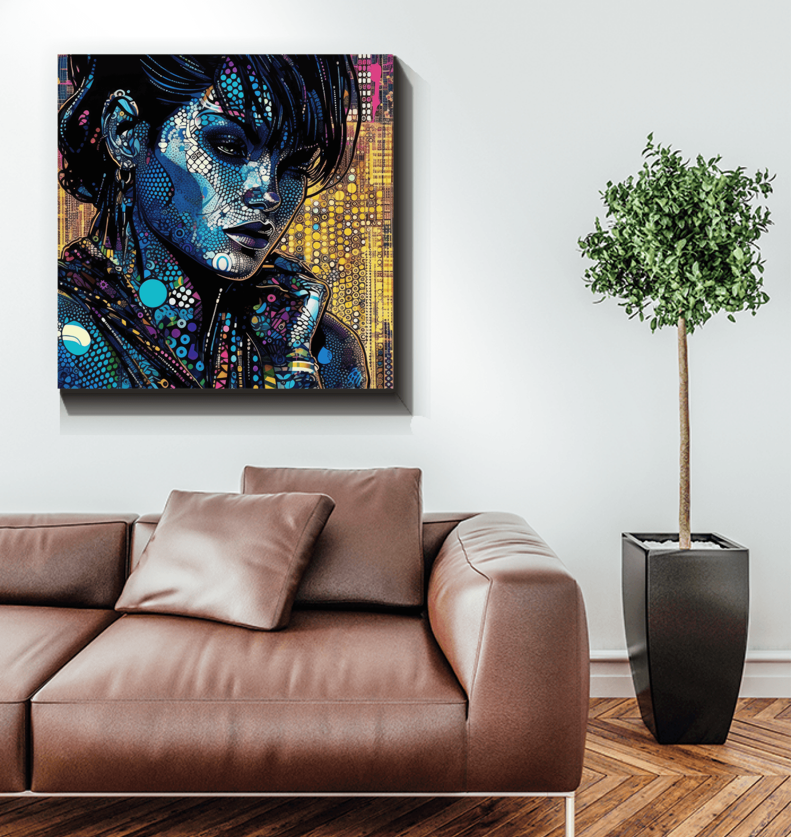 Artistic Adventure Wrapped Canvas in a well-lit room highlighting the artwork's texture.