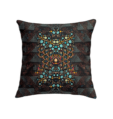 Plush Artistic Aesthetics Indoor Pillow enhancing home decor elegance.