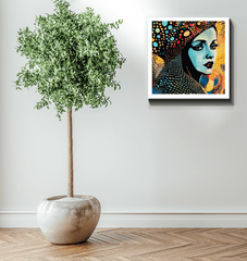 Gallery Wall Featuring Artistic Aesthetics Wrapped Canvas.