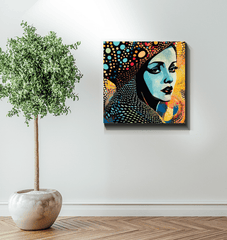 Detail Shot of Artistic Aesthetics Canvas Wrap.