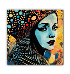 Abstract Design of Artistic Aesthetics Wrapped Canvas.