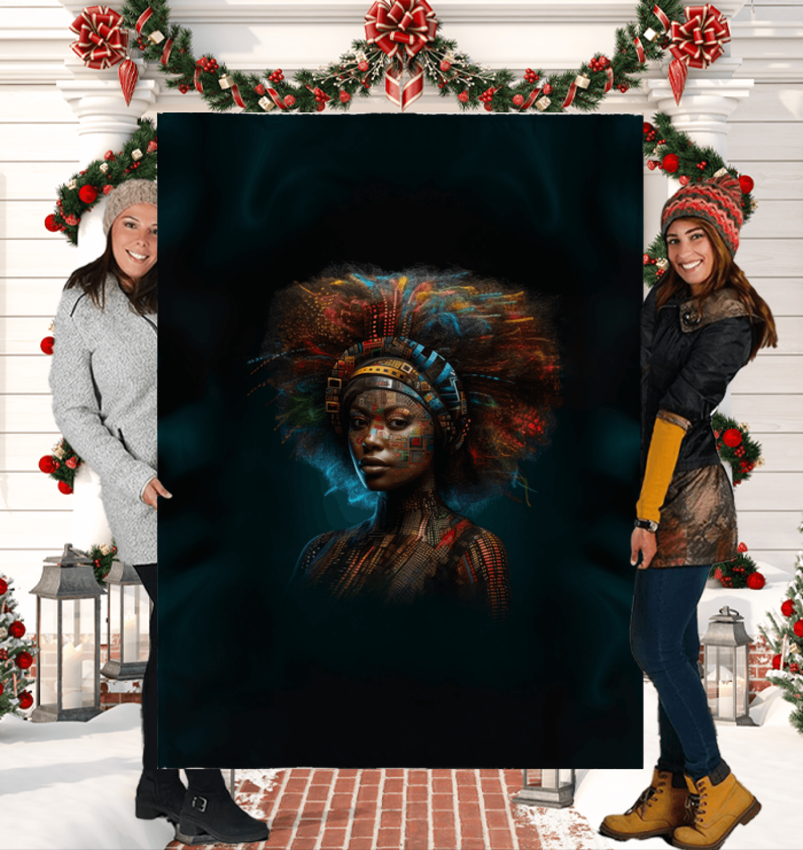 Artistic Ambition Sherpa Blanket on bed, enhancing bedroom decor.