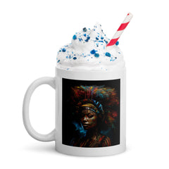 Artistic Ambition White Glossy Mug Side View.