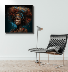 Artistic Ambition wrapped canvas on display.