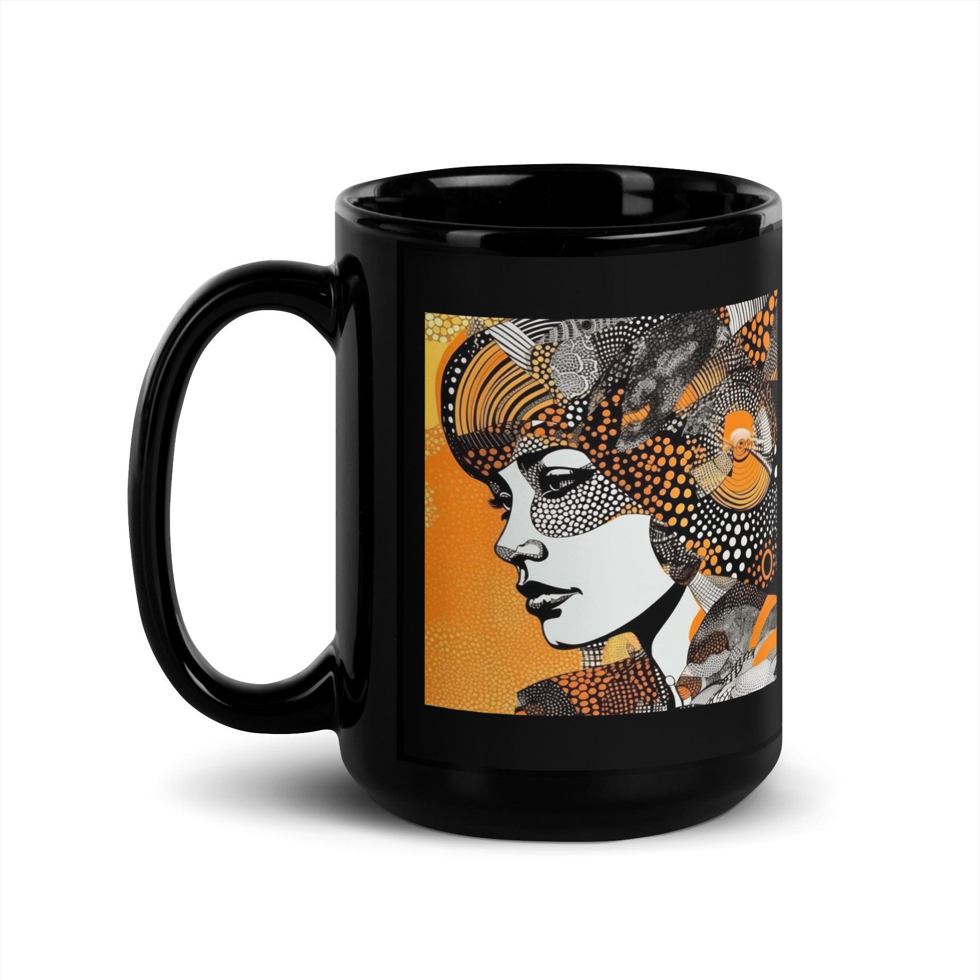 Artistic Angles Black Glossy Mug - Beyond T-shirts
