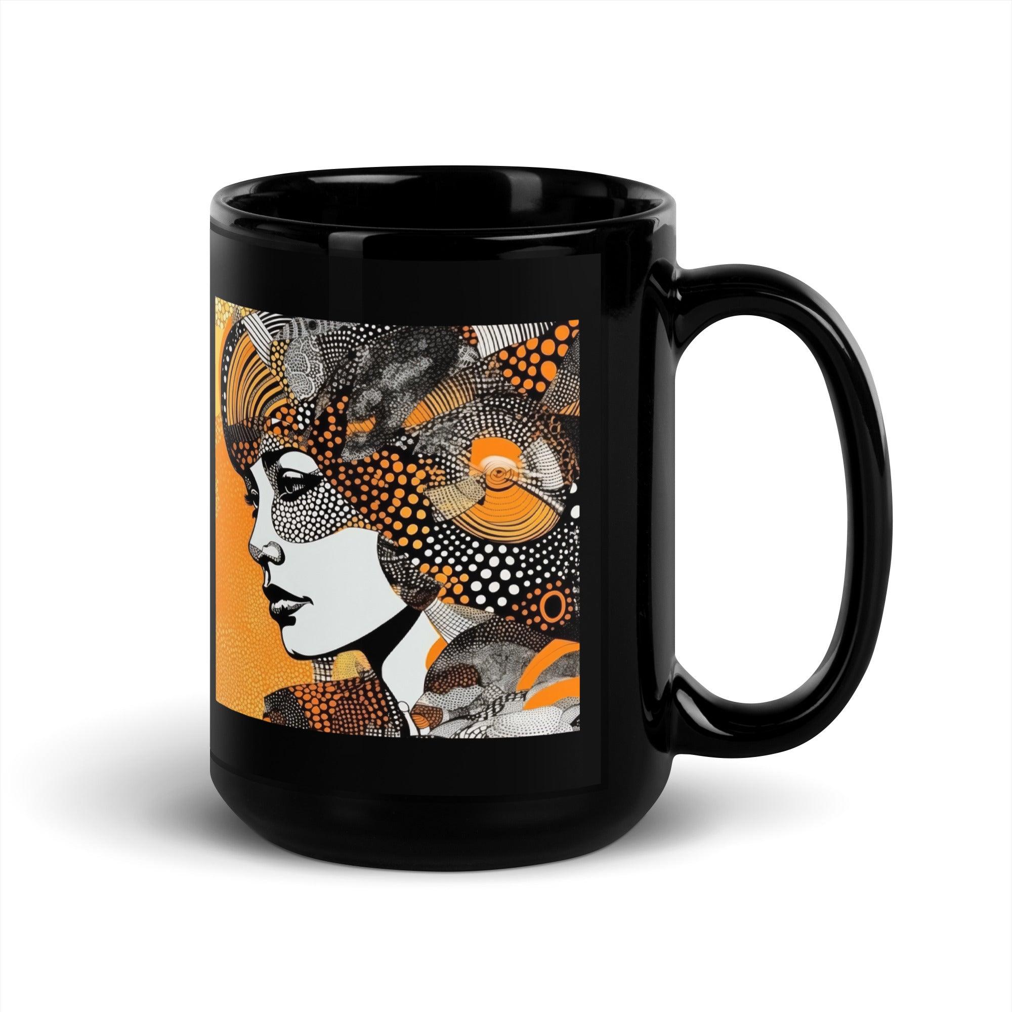 Artistic Angles Black Glossy Mug - Beyond T-shirts