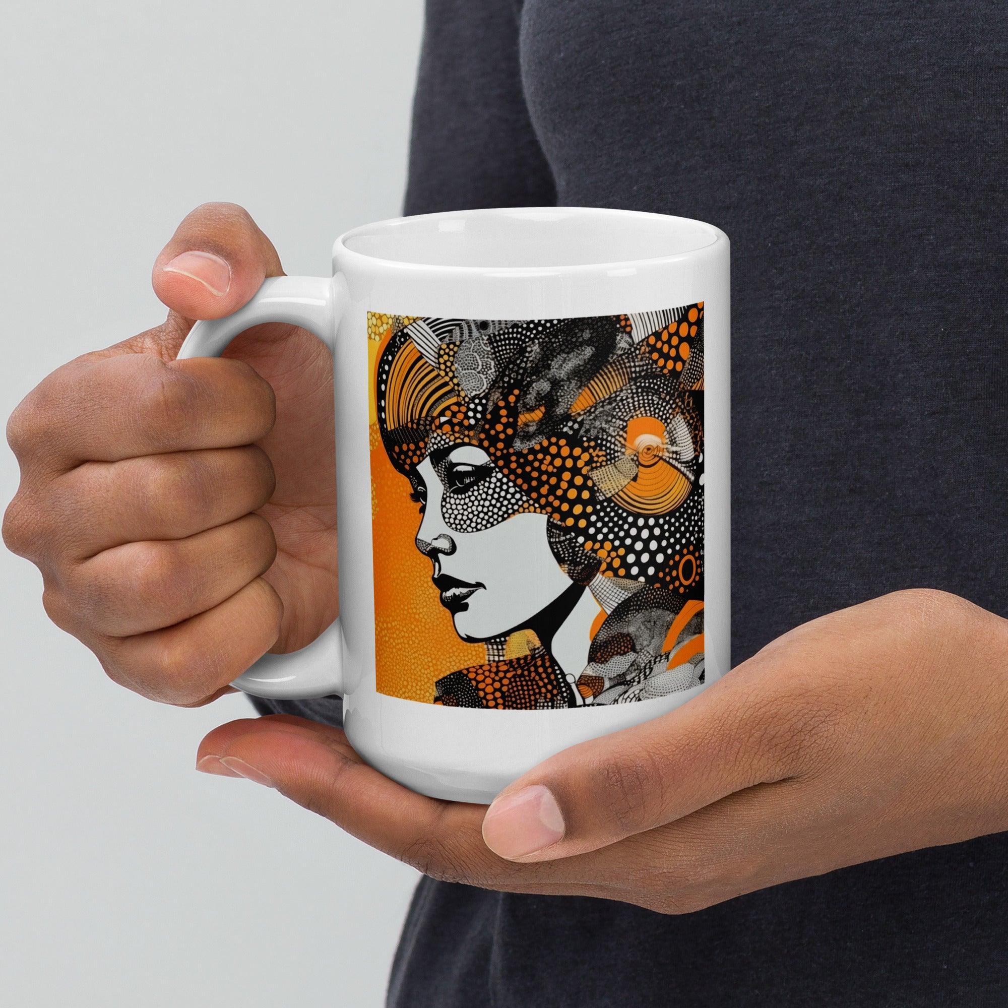 Artistic Angles White Glossy Mug - Beyond T-shirts