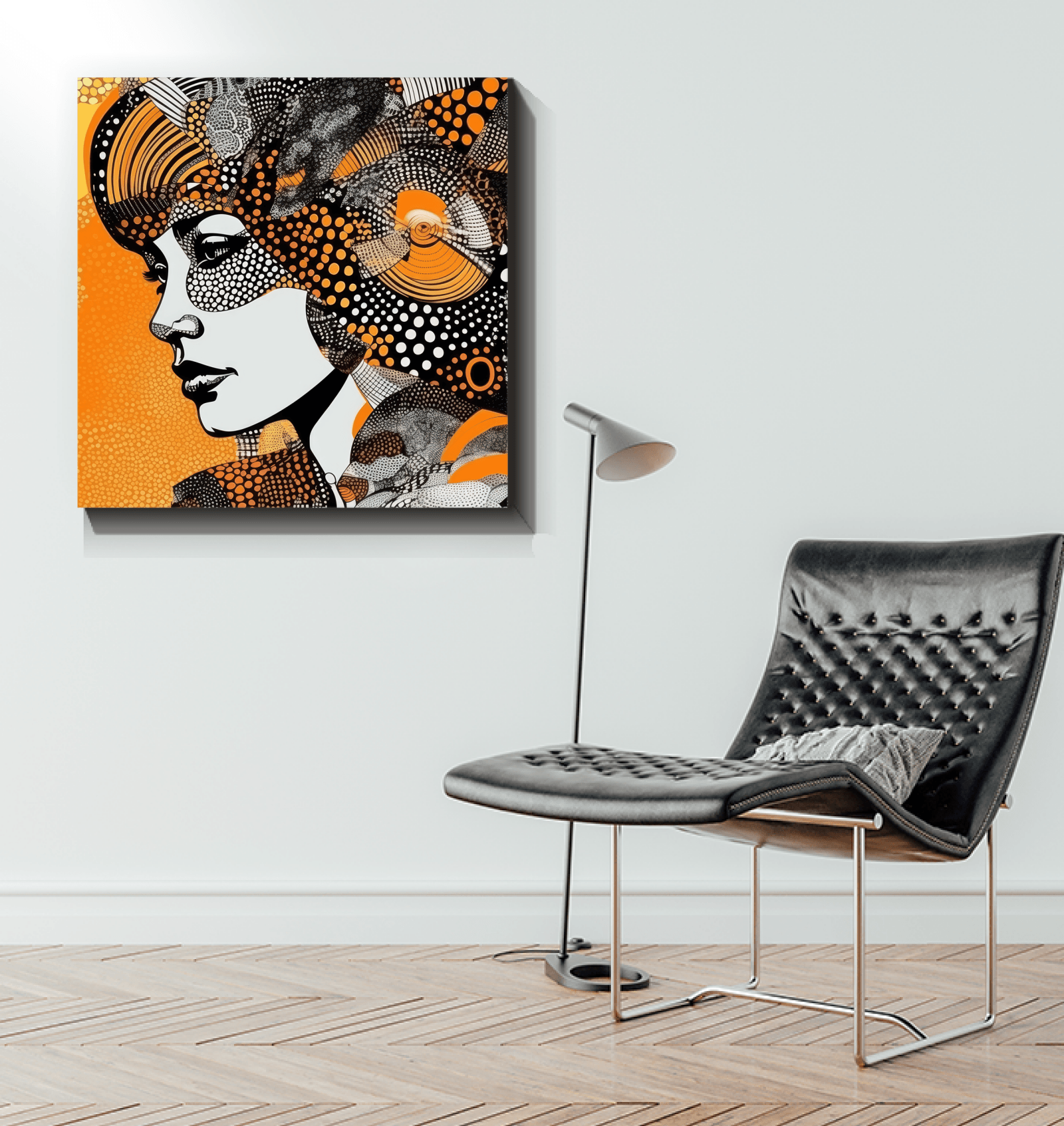 Close-up of Artistic Angles wrapped canvas texture