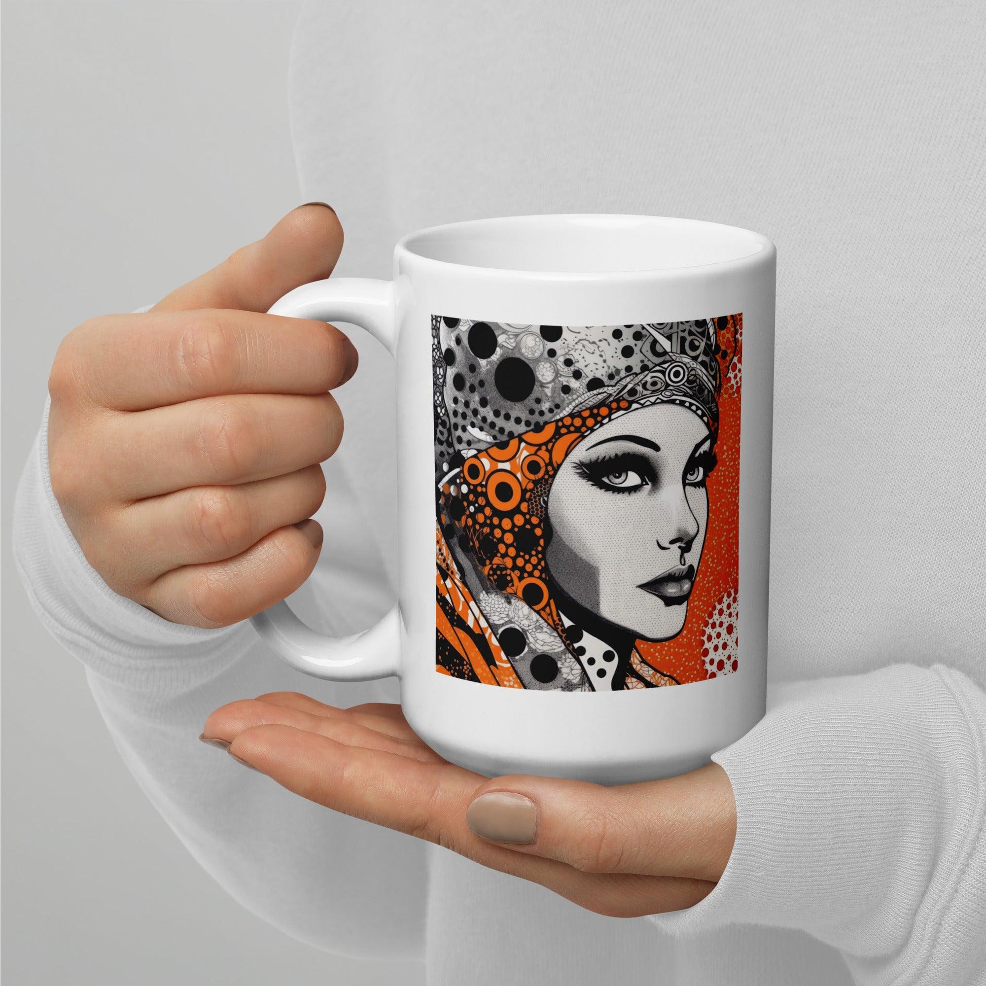 Stylish Glossy Mug for Coffee or Tea